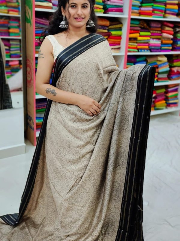 Binni crep silk saree