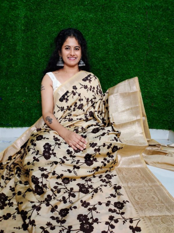 Binni crep silk saree