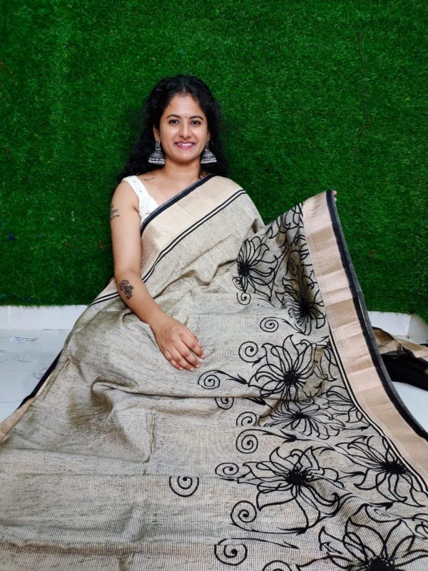 Binni crep silk saree