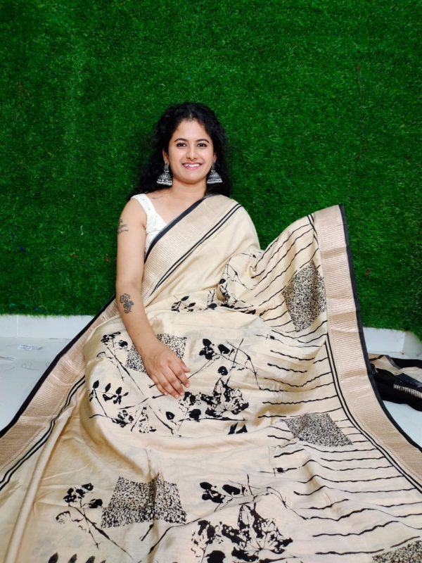 Binni crep silk saree