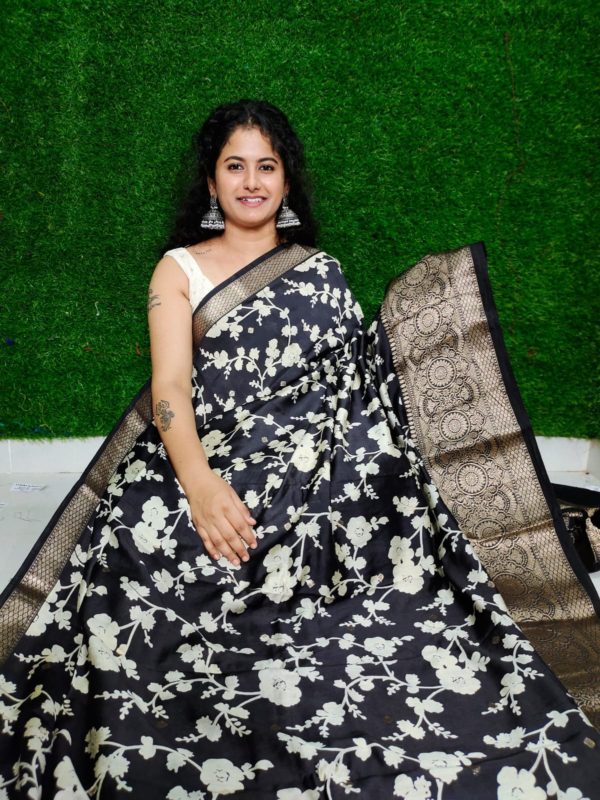 Binni crep silk saree