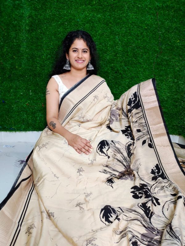 Binni crep silk saree