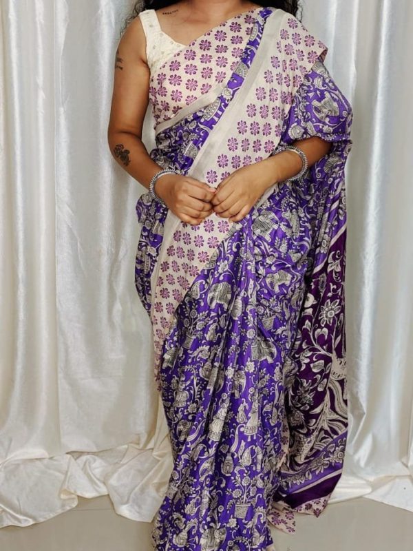 Chennuri kalamkari silk saree