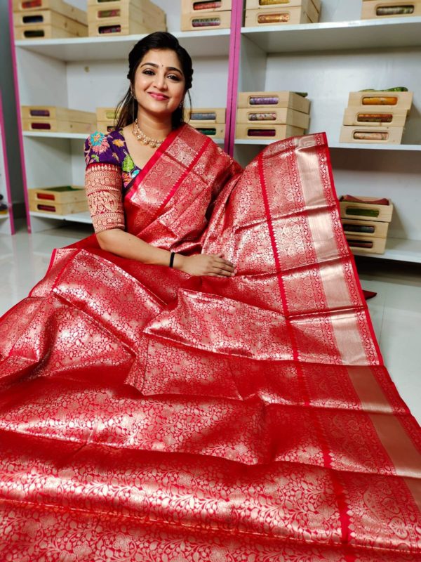 Soft banarasi silk saree