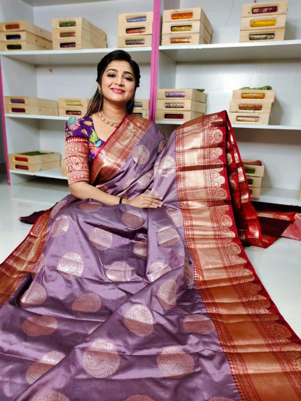 Soft banarasi silk saree