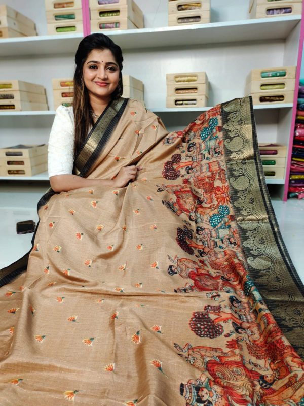 Dola kalamkari silk sarees