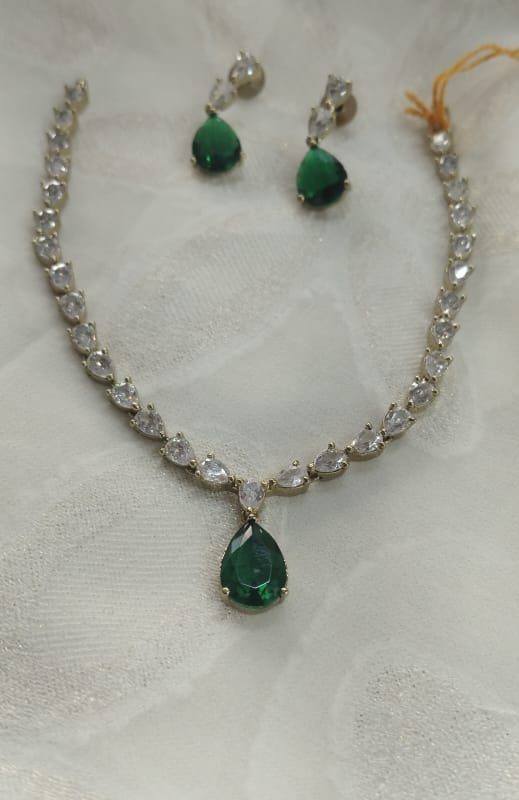 Green  with white emerald jeweller