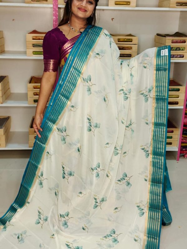 Mysore crepe silk saree