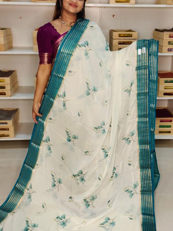 Mysore crepe silk saree