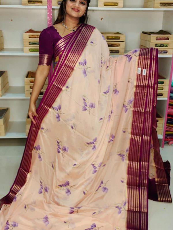 Mysore crepe silk saree