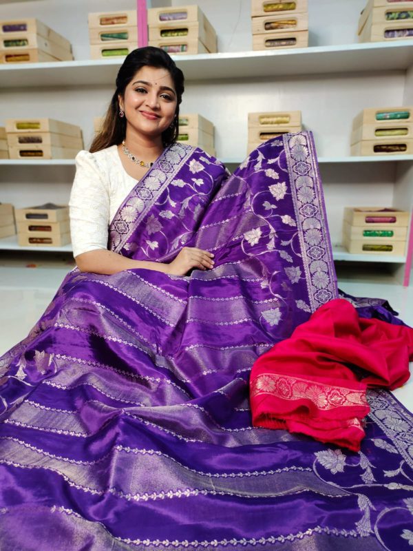 Raw mango silk sarees