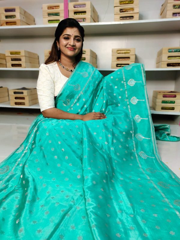 Raw mango silk sarees