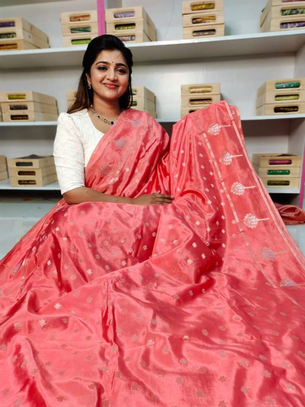 Raw mango silk sarees