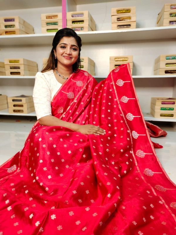 Raw mango silk sarees