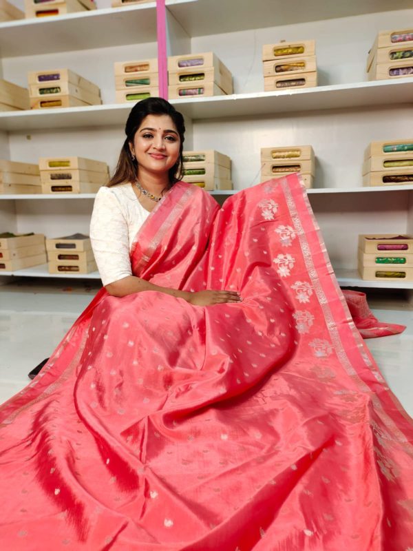 Raw mango silk sarees