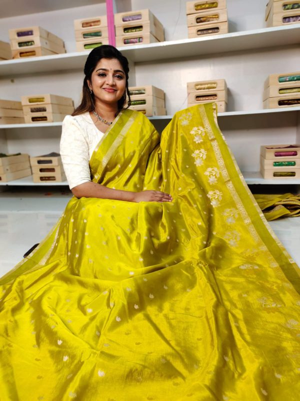 Raw mango silk sarees