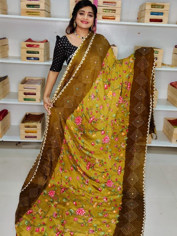 Crep dola silk sarees