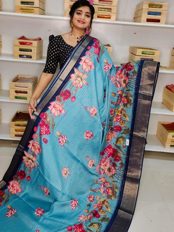 Dola digital printing saree
