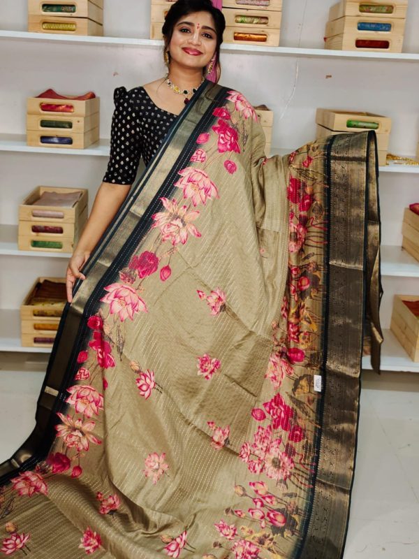 Dola digital printing saree