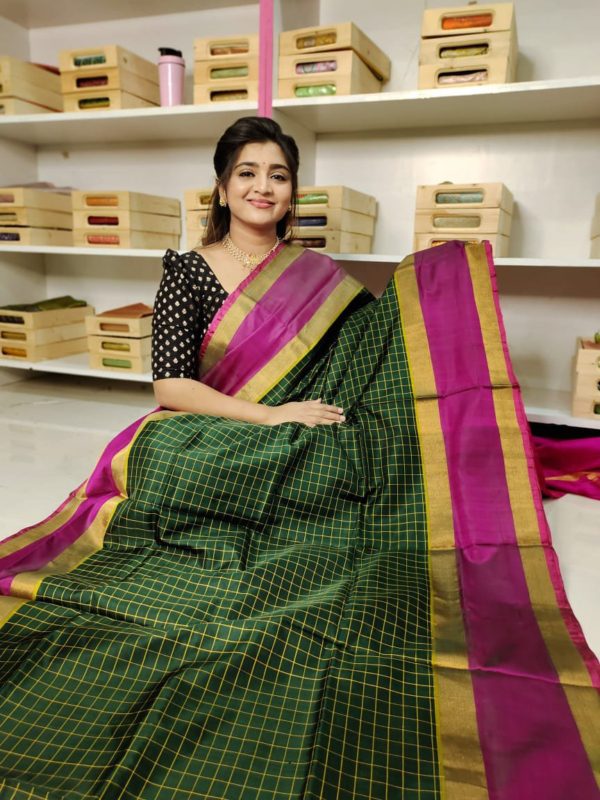 100% Silk mark certified kanjivaram pattu saree