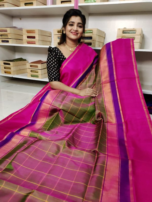 100% Silk mark certified kanjivaram pattu saree