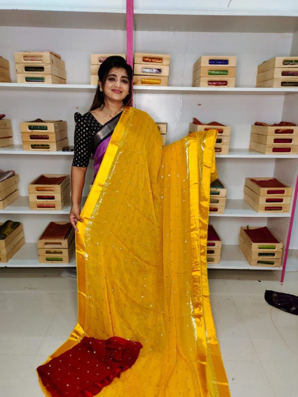 Shiffon Georgette sarees