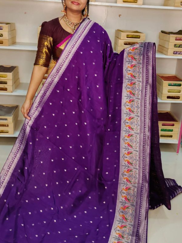 Banaras pure zute silk saree