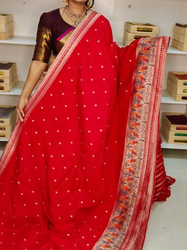 Banaras pure zute silk saree