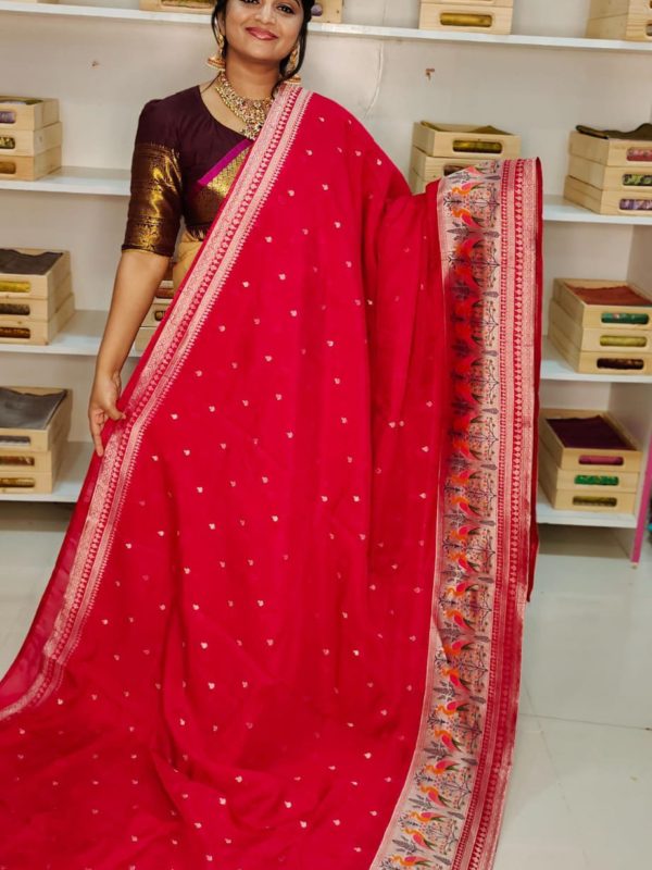 Banaras pure zute silk saree