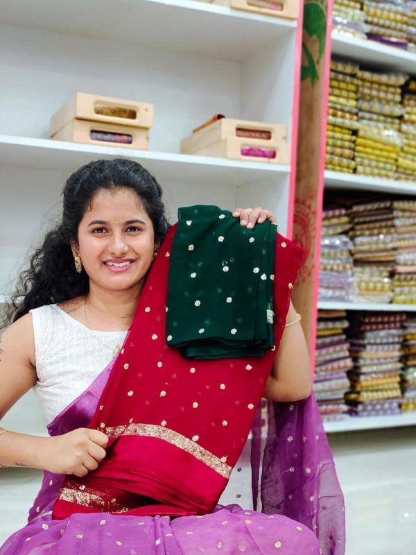 Shiffon Georgette saree