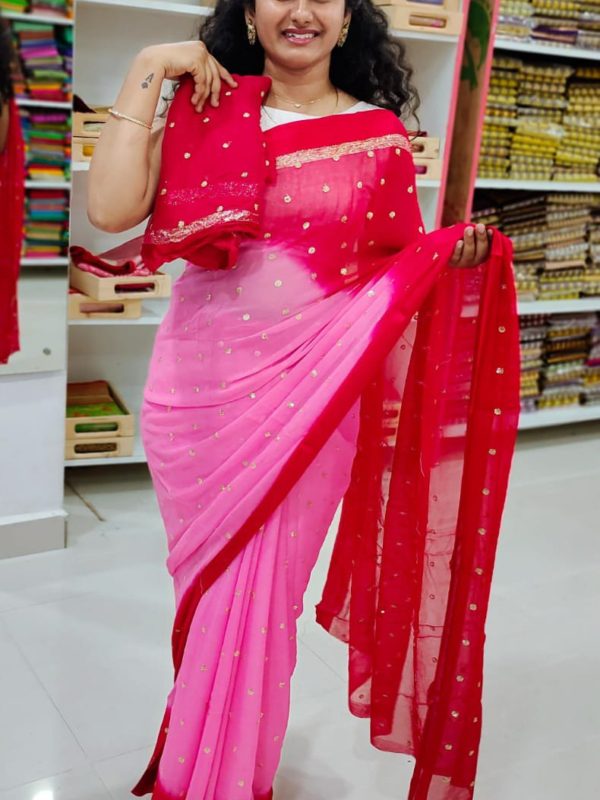 Shiffon Georgette saree