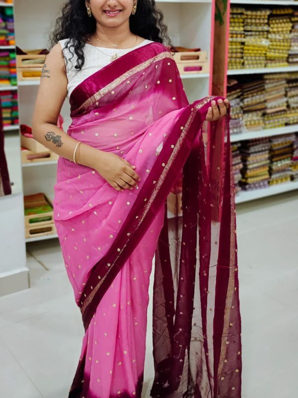 Shiffon Georgette saree