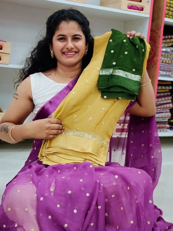 Shiffon Georgette saree