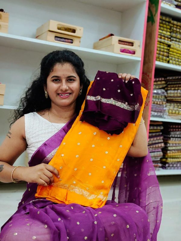 Shiffon Georgette saree
