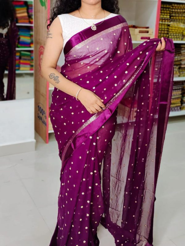 Shiffon Georgette saree