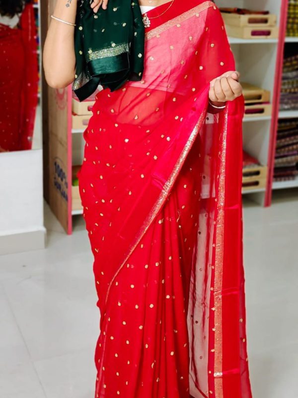 Shiffon Georgette saree