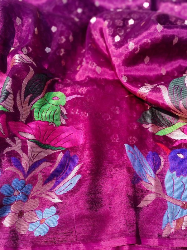 Pure handloom Tussur silk saree