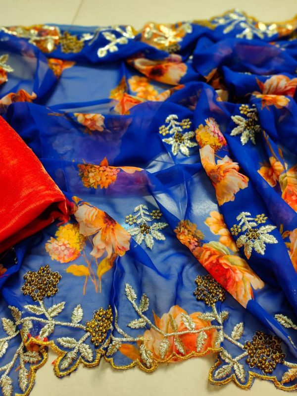 Digital printing sarees