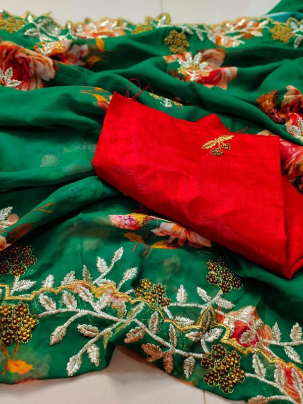 Digital printing sarees