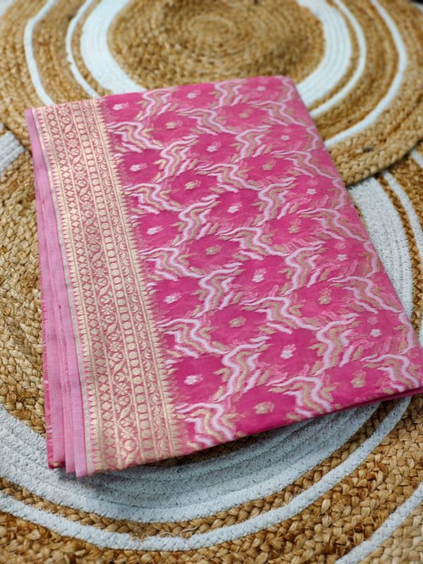 Pure organza silk saree