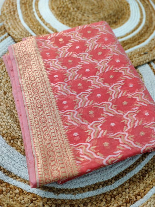 Pure organza silk saree