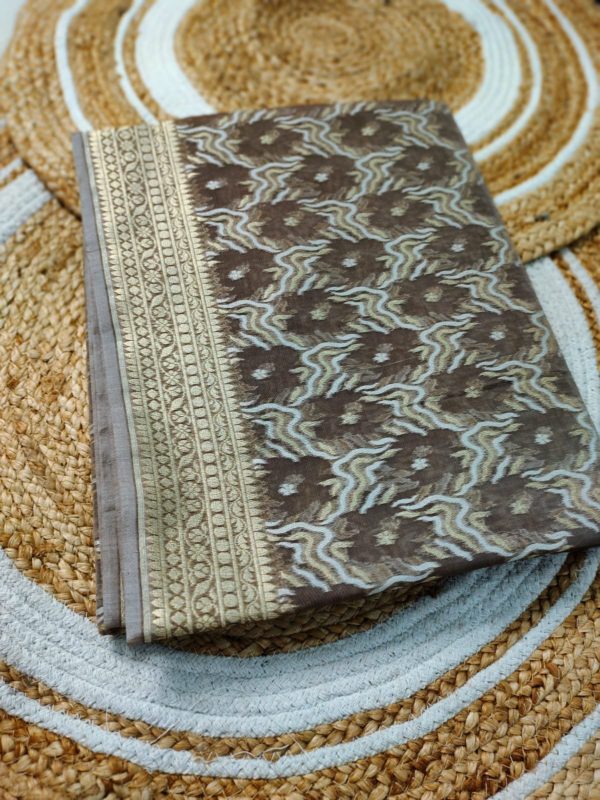 Pure organza silk saree