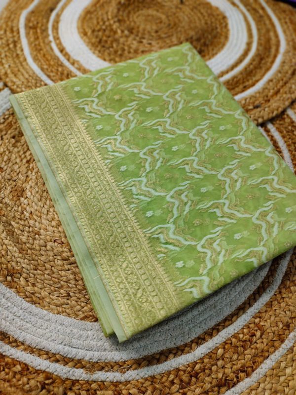 Pure organza silk saree