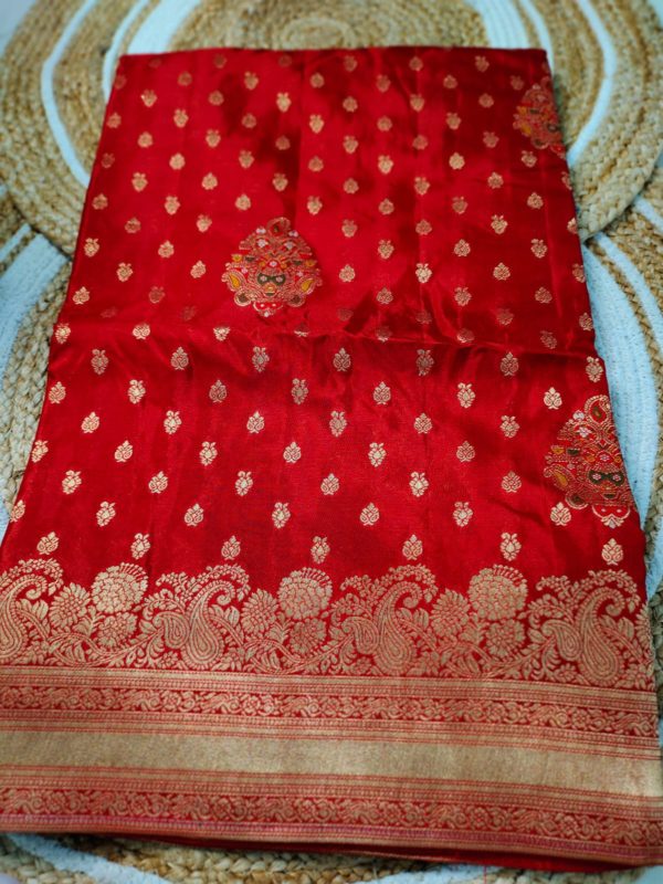 Pure mashroom silk saree