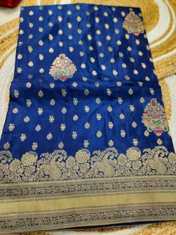 Pure mashroom silk saree
