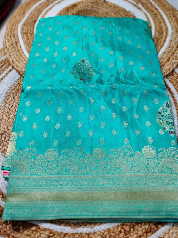 Pure mashroom silk saree